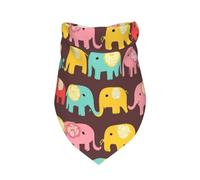 Pet Triangle Scarf Cute Elephants Printed Cat Dog Handkerchief Decoratio Cat Dogs Kerchief Soft Triangle Bib Scarf For Cats Rabbits Birthday 30X70Cm