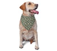Pet Triangle Scarf Cute Sloths With Florals Pet Neckerchief Decoratio Cat Dogs Kerchief Costumes Headwear Dog Bandana For Birthday Festival Party Rabbits 30X70Cm