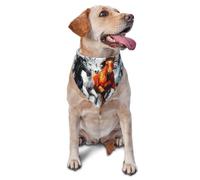 Pet Triangle Scarf Four Running Horses Print Pet Neckerchief Washable Cat Dog Handkerchief Breathable Dog Bandana For Rabbits Birthday Small Medium Large 30X70Cm