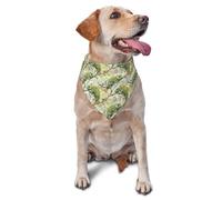 Pet Triangle Scarf Green Chameleon Print Pet Neckerchief Washable Cat Dog Handkerchief Decoratio Triangle Bib Scarf For Small Medium Large Birthday Festival Party
