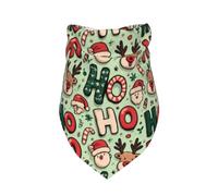 Pet Triangle Scarf Ho Funny Christmas 2 Printed Cat Dog Handkerchief Soft Triangle Bib Scarf Washable Cat Dogs Kerchief For Festival Party Rabbits Small Medium Large 30X70Cm