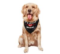 Pet Triangle Scarf I Love My Cyprus Mom Cypriot Flag Decoratio Cat Dog Handkerchief Costumes Headwear Triangle Bib Scarf For Rabbits Dogs And Cats Festival Party 30X70Cm
