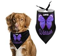 Pet Triangle Scarf Lupus Awareness Cat Dog Handkerchief Soft Pet Neckerchief Decoratio Triangle Bib Scarf For Rabbits Festival Party Small Medium Large