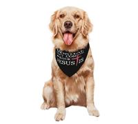 Pet Triangle Scarf Normal Isn'T Coming Back Jesus Is Christianty Breathable Cat Dogs Kerchief Decoratio Cat Dog Handkerchief For Birthday Small Medium Large Dogs And Cats 30X70Cm