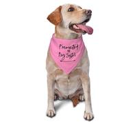 Pet Triangle Scarf Promoted To Big Sister Cat Dogs Kerchief Washable Triangle Bib Scarf Decoratio Dog Bandana For Birthday Festival Party Rabbits 30X70Cm