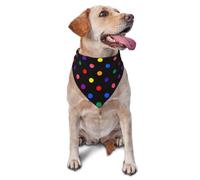 Pet Triangle Scarf Rainbow Polka Dot Dog Bandana | Costumes Headwear Pet Neckerchief Breathable Cat Dogs Kerchief For Festival Party Cats Rabbits