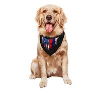 Pet Triangle Scarf Russia America Hearts Russians Flag Decoratio Triangle Bib Scarf Breathable Cat Dogs Kerchief For Rabbits Festival Party Dogs And Cats 30X70Cm