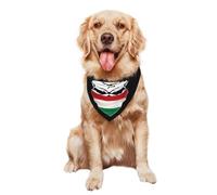 Pet Triangle Scarf Skull Hungary Hungarians Flag Washable Dog Bandana Breathable Pet Neckerchief For Dogs And Cats Small Medium Large Festival Party 30X70Cm