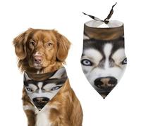 Pet Triangle Scarf Stupid Husky Dog Pet Neckerchief Decoratio Cat Dog Handkerchief Washable Triangle Bib Scarf For Festival Party Birthday Rabbits 30X70Cm