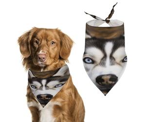 Pet Triangle Scarf Stupid Husky Dog Pet Neckerchief Decoratio Cat Dog Handkerchief Washable Triangle Bib Scarf For Festival Party Birthday Rabbits 30X70Cm