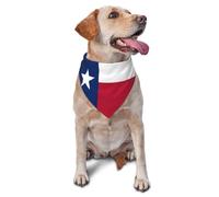 Pet Triangle Scarf Tx Texas State Flag Triangle Bib Scarf Costumes Headwear Pet Neckerchief Soft Dog Bandana For Festival Party Small Medium Large Rabbits 30X70Cm