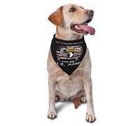 Pet Triangle Scarf Us 101St Parachutist Veteran Eagle Pet Neckerchief Washable Triangle Bib Scarf Costumes Headwear Cat Dogs Kerchief For Cats Small Medium Large Birthday 30X70Cm