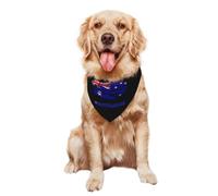 Pet Triangle Scarf Vintage Roses Australia Australians Flag Breathable Triangle Bib Scarf Washable Dog Bandana For Small Medium Large Dogs And Cats Birthday 30X70Cm