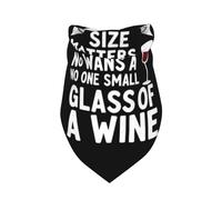 Pet Triangle Scarf Wine Funny Printed Cat Dogs Kerchief Decoratio Pet Neckerchief Breathable Dog Bandana For Cats Small Medium Large Festival Party 30X70Cm