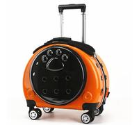 Pet trolley box, pet stroller backpack, transparent multi-purpose backpack cat bag, large capacity portable small dog outing bag