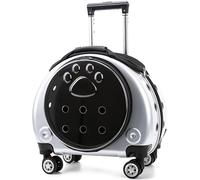 Pet trolley box, pet stroller backpack, transparent multi-purpose backpack cat bag, large capacity portable small dog outing bag