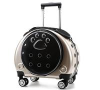 Pet trolley box, pet stroller backpack, transparent multi-purpose backpack cat bag, large capacity portable small dog outing bag