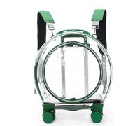 Pet Trolley Crate Transparent pet Crate Dog Outing Bag Portable Large Capacity Space Capsule Cat Bag (Green)…