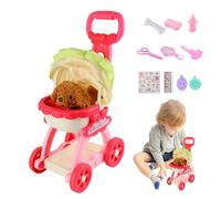 Pet Trolley Toy, Pet Trolley Game Toy, Recording Sound Songs Induction Dog Carrier Plush Toy - Educational Simulation Game