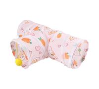 Pet Tunnel - Foldable Cartoon Animal Hideaway Tube, Rabbits Hamster Kitten Playground | Cute Bunny Shaped Play Blizzard Passage, Cozy Nap Nook, Indoor Small Pet Enrichment Tube Activity Zone