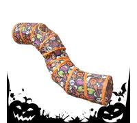 Pet Tunnel - Foldable Cat Tunnel Halloween | Interactive Toy for Kittens, Rabbits, Hamsters and Puppies | Polyester Den with Play Tracks Design
