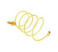 Pet Tunnel - Foldable Indoor Cat Tunnel & Spiral Interactive Obstacle Course, 65x25cm Lightweight Steel Wire Frame, 110g Portable Hunting & Climbing Gym - For Apartment, Travel & Play