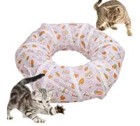 Pet Tunnel - Folding Step for Cats Exercises, Fun Portable Cat Toy | Sensory Adventure Movement Encouragement Relaxation Rit Structure