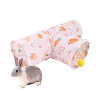 Pet Tunnel - Indoor Pet Peekaboo Pipe | Folding Tunnel for Indoor Kittens Dwarf Rabbits Bunnies Guinea Pigs Chinchillas Exercise Activity Fun Toys