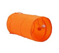Pet Tunnel Tube Toy Orange Foldable Cat Dog Play Interactive Training Puppy Outdoor Indoor Supplies Cat Tunnel Tube