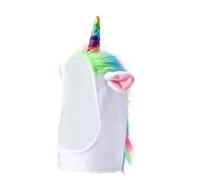 Pet Unicorn Hat for Cat Dog Ear Wrap Hood Furry Pet Wig Funny Pet Costumes Pet Unicorn Cosplay Outfit Dog Cat Headgear for Halloween Christmas