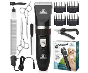 Pet Union Professional Grooming Kit - Rechargeable, Cordless Pet Groom