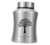 Pet Urn Dog Ashes Urn Urns for Dogs Cremation Urns for Burial Cat Urn for Ashes Medium Urn Keepsake Urn Small Urns for Ashes Urn for Dog Ashes Pet Cremation Urn Dog Urn Iron Silver