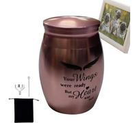 Pet Urn Metal Small Ashes | Small Aluminum Keepsake Cremation Urn - Cremation Urns for Ashes Stainless Steel Memorial Ashes Holder for Pet Or Human Ashes Create Your Own Urn