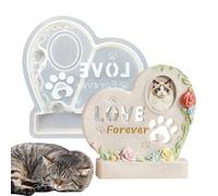 Pet Urn Mold | Hollow Pet Memorial Tombstone Casting Craft,Epoxy Resin Molds | for Home Mantel Fireplace Shelf Bookcase Display Cabinet Table Nightstand Dresser Vanity Entryway Window Sill