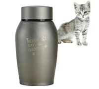 Pet Urn - Pet Ashes Urn Memorial Cremation Urns, Stainless Steel Small Keepsake Cremation Urn, Metal Sharing Personal Funeral Urn for Pets Cats and Dogs or Human Ashes
