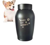 Pet Urn - Stainless Steel Cremation with Paw Stings, Memorial Urn for Cats, Dogs, Puppies, Beautiful Memorial Gift for Your Beloved Pet, Memory of Your Pet with a Stunning