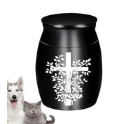 Pet Urn, Storage Jar for Pet Ashes, Memorial Ashes Container with Secure Lid and Elegant Design, Accessory with Build and Easy Use, for Dogs Cats Remembrance Keepsake Use