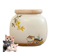 Pet Urns, 2.95inch Ceramic Ashes Urn for Memorial Remembrance, Decorative Ornament with Elegant Design Hair Cremation Garden Funeral, Sympathy for Pet Lovers Home