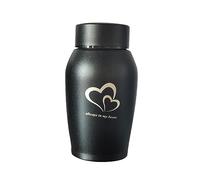 Pet Urns Stainless Steel Keepsake Urn Waterproof Ash Container | Stainless steel,waterproof,screw-on lid,decorative pattern,5.31x2.36 inch,for small to medium pets,includes 1 urn