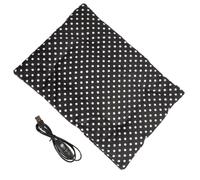 Pet USB Heating Pad - Plush 37x27cm Or 37x47cm | 5V2A Battery-Powered | Warmer With 3 Settings | Washable Indoor Outdoor Mat For Cats Small Dogs And Puppies