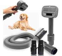 Pet Vacuum Brush for Dogs and Vacuum Extension Hose up to 2.5M - Dog Grooming Attachment for Efficient Hair Removal - Cat, Dog Brush Vacuum Attachment (Dog PT Brush and Hose)