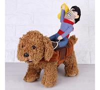 Pet Vaquero Costume Funny Knight Clothing, Adorable Cosplay Cosplay Clothes for Parties, Practical Design for Easy to Wear (XL Horse riding suit)