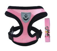 Pet Walking Dog Dog Walking cat Chest Strap Outdoor Traction Dog Rope Collar Clothes Explosion-Proof cat(Pink,S(1.50kg-2.50kg))