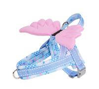 Pet Walking Harness Detail Look with Adjustable Straps, Metal Leash Point, Polyester Vest for Park Outings Pet Harness Adjustable Walking Vest Metal Leash Point Polyester Webbing Dog Outing