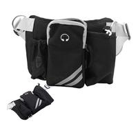Pet Walking - Waterproof Fabric 11" X 7" Pocket Food Dispenser with Secure Buckle Strap | Large Capacity Lightweight Portable Utility Organizer