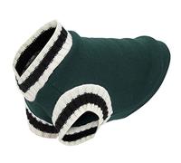 Pet Warm Coat, Dog Sweater Campus Style Knitted V Neck Pullover Vest Coat, Striped College Uniform Cold Weather Coats for Autumn and WinterGreen L Knitting Ing Clothes Puppy (XL)