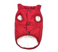 Pet Warm Coat Warm Vest Dog Pet Coat for Pets Winter Coats Dog Apparel Aquarium Filter Gravel Puppy Decor for Snake Aqua (Red XS)