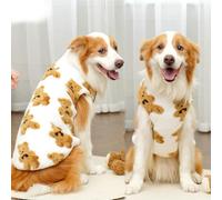 Pet Warm Flannel Clothes Winter Dog Cat Coat Pet Clothes 5-35kg Bichon French Bulldog Clothes Pajamas