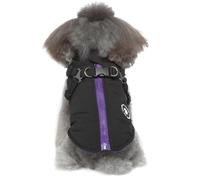 Pet Warm Jacket - Waterproof Vest Harness with D Rings Pet Warm Jacket Harness for Small Dogs Winter Dog Harness