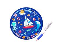 Pet water bed，Cat Water Bed Play Mat,Thickened Water Sensor Play Mat, Interactive Water Sensory Playmat Cool Comfort Inflatable Water Mat(Set Sail,65cm)